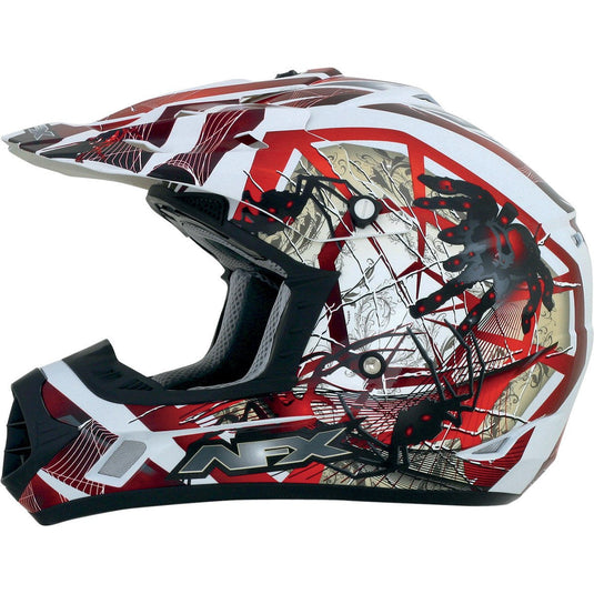 AFX FX17Y Red Trap Spider Youth Helmet - Medium AFX FX17Y Red Trap Spider Youth Helmet - Medium