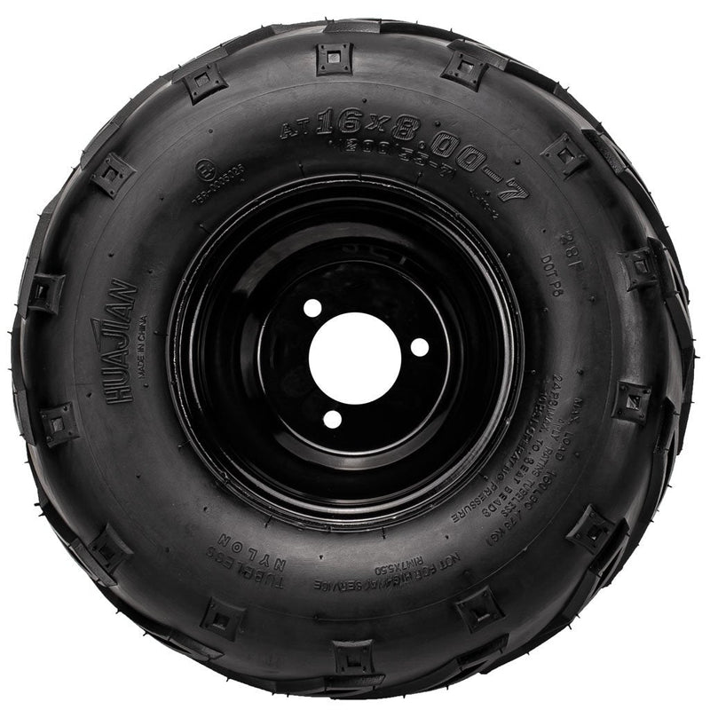 Load image into Gallery viewer, 16x8-7_Chinese_Tire_Rim_Wheel_Assembly_-_3_Bolt_-_10mm_-_Left_-_Tao_Tao_b.jpg
