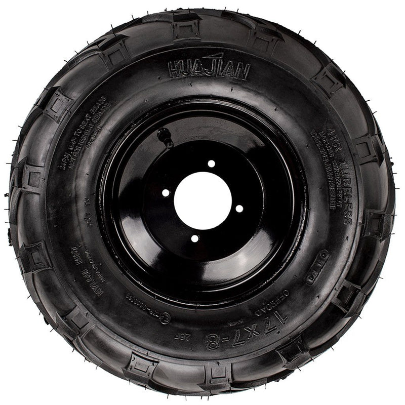 Load image into Gallery viewer, 17x7-8_Chinese_Tire_Rim_Wheel_Assembly_-_4_Bolt_-_8mm_-_Left_-_Tao_Tao_b.jpg
