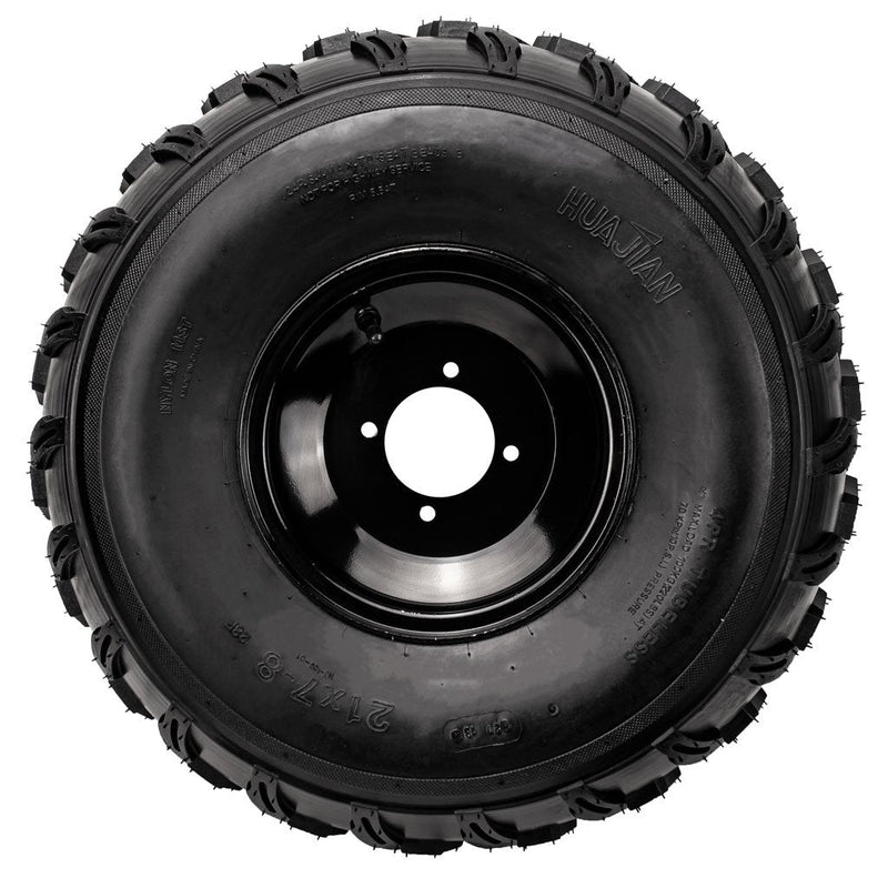 Load image into Gallery viewer, 21x7-8_Chinese_Tire_Rim_Wheel_Assembly_-_4_Bolt_-_8mm_-_Left_-_Tao_Tao_a.jpg

