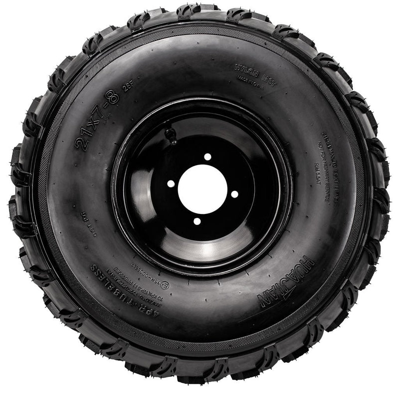 Load image into Gallery viewer, 21x7-8_Chinese_Tire_Rim_Wheel_Assembly_-_4_Bolt_-_8mm_-_Right_-_Tao_Tao_b.jpg
