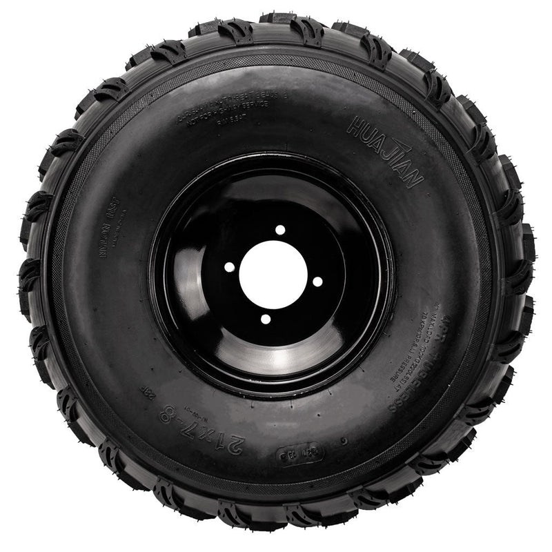 Load image into Gallery viewer, 21x7-8_Chinese_Tire_Rim_Wheel_Assembly_-_4_Bolt_-_8mm_-_Right_-_Tao_Tao_b.jpg

