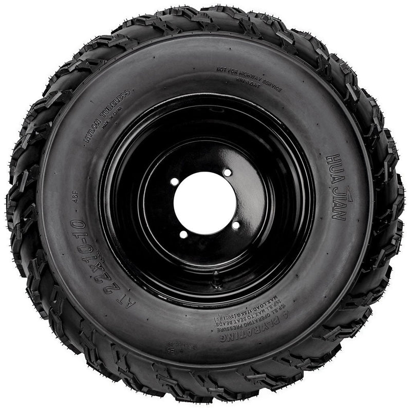 Load image into Gallery viewer, 22x10-10_Chinese_Tire_Rim_Wheel_Assembly_-_4_Bolt_-_10mm_-_Left_-_Tao_Tao_b.jpg
