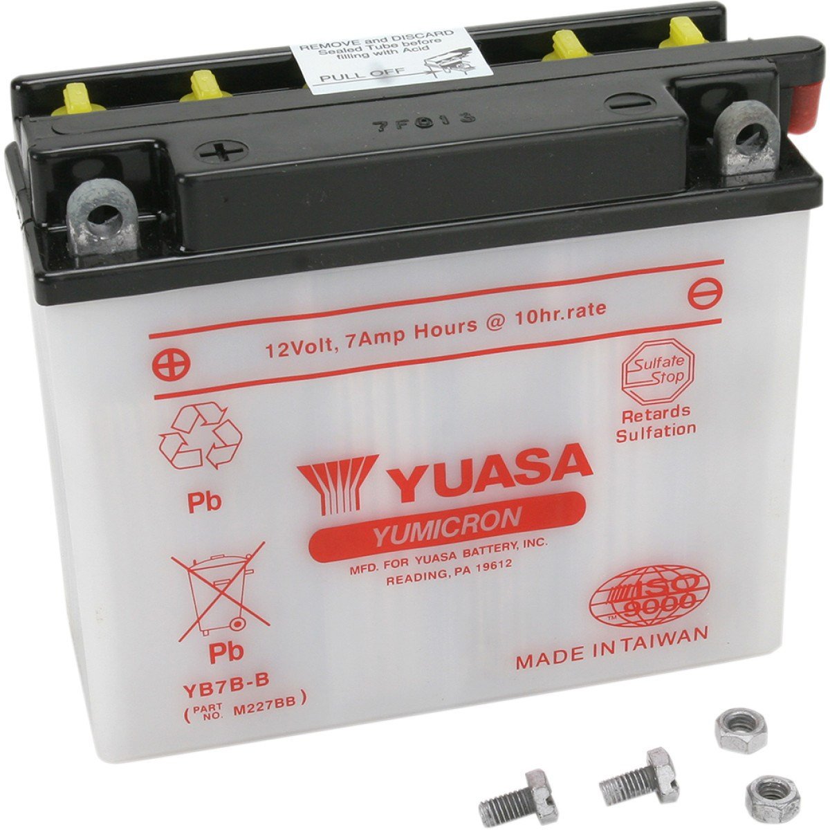 Battery 7Ah 12 Volt Yuasa Powersports & Specialty - [YB7B-B] – Buggy Depot